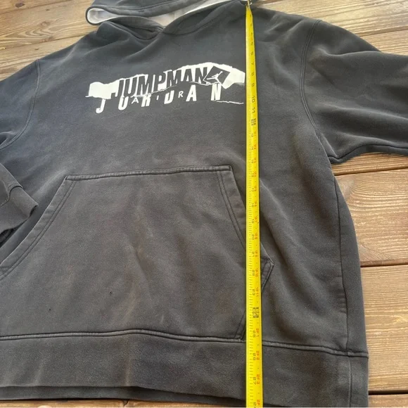 Nike Air Jordan Jumpman Hoodie Black Graphic Pullover Size XL - Picture 8 of 12